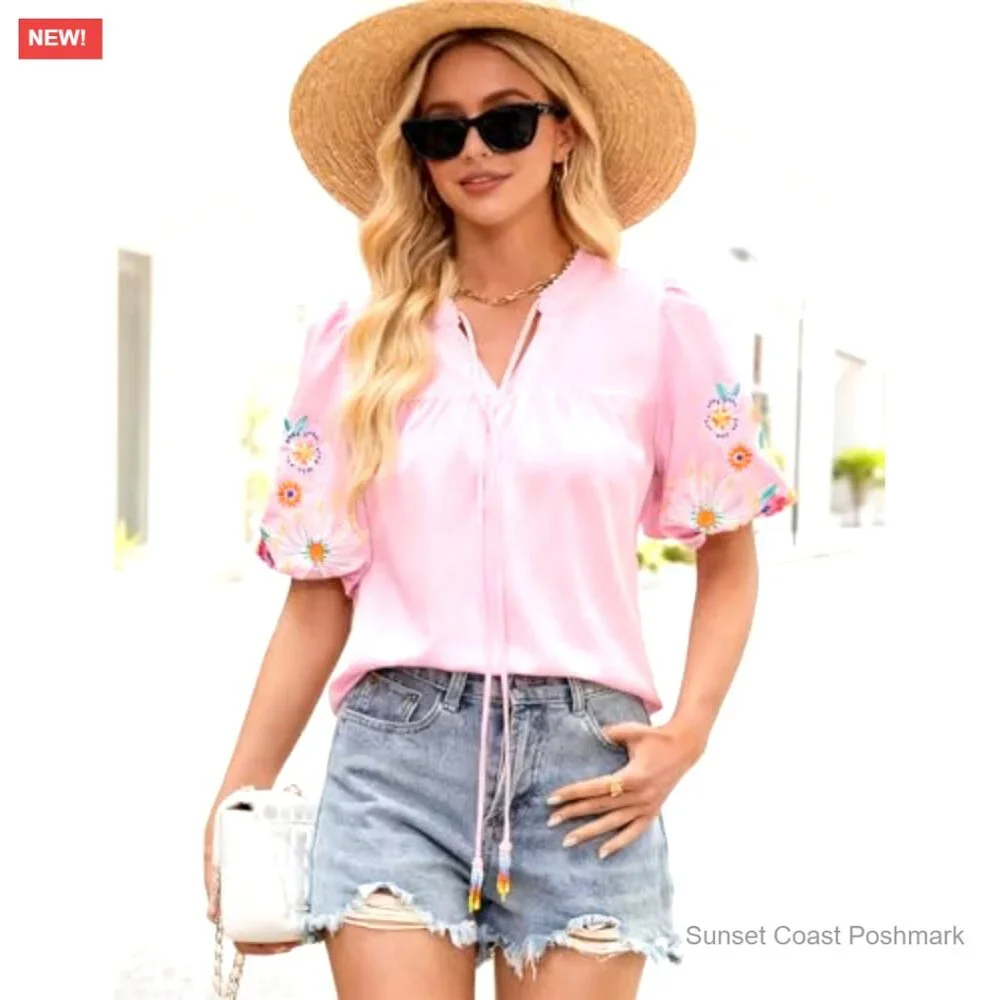 N/A boho embroidered